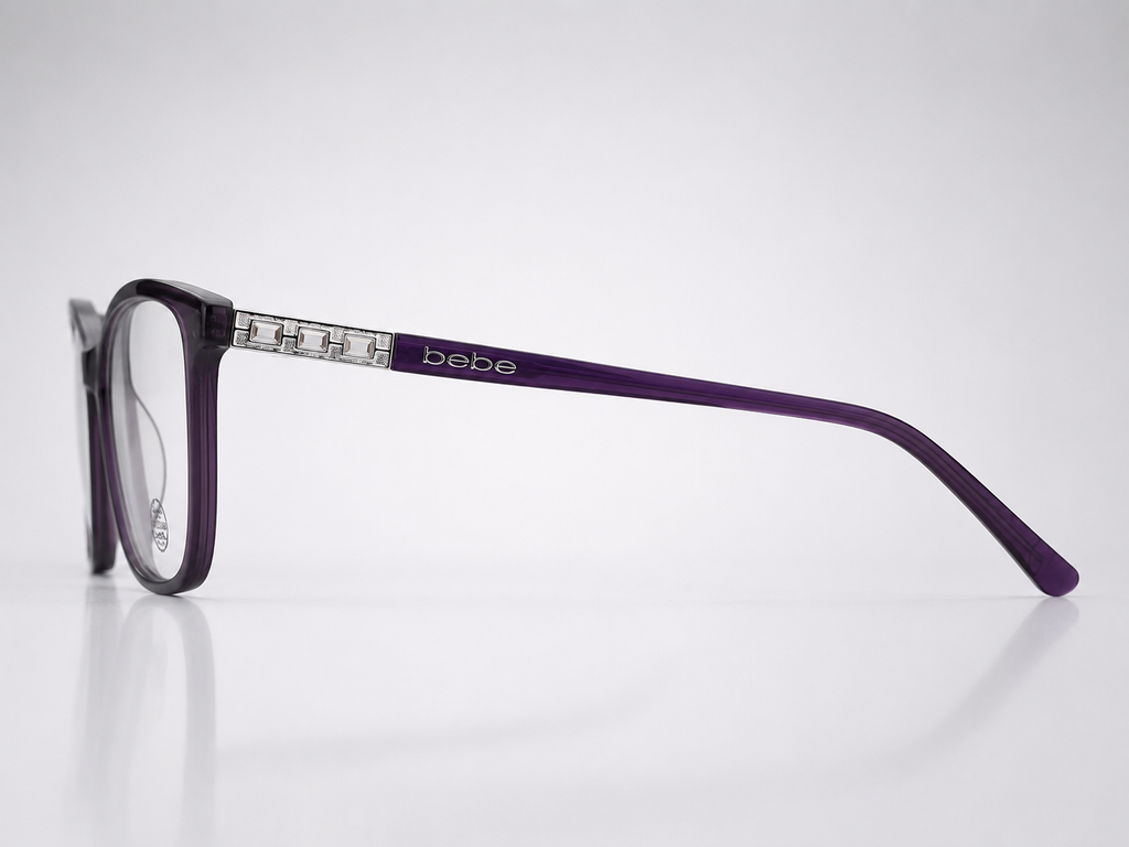 bebe BE2001 C-2 PLUM SIL 52