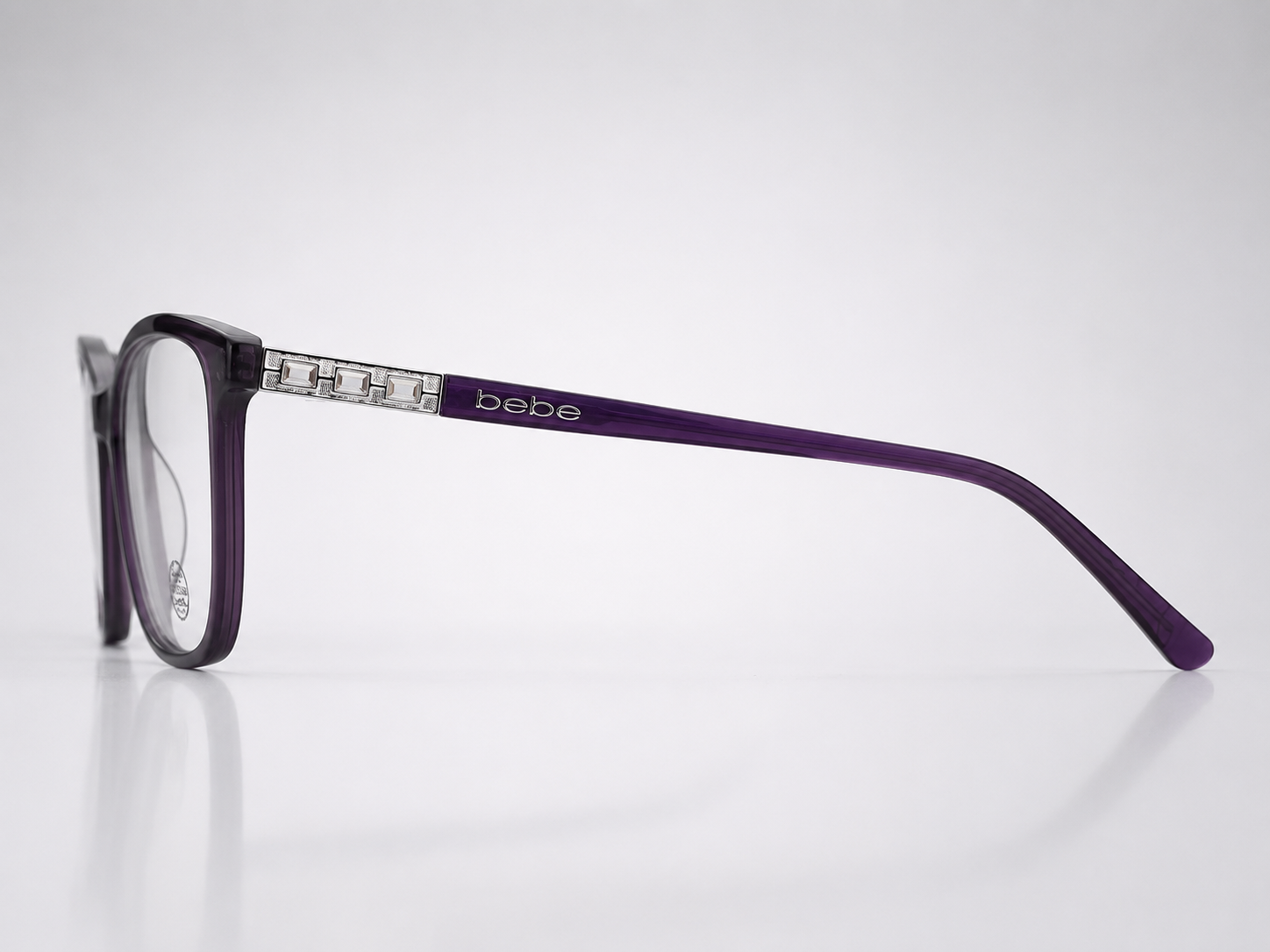 bebe BE2001 C-2 PLUM SIL 52