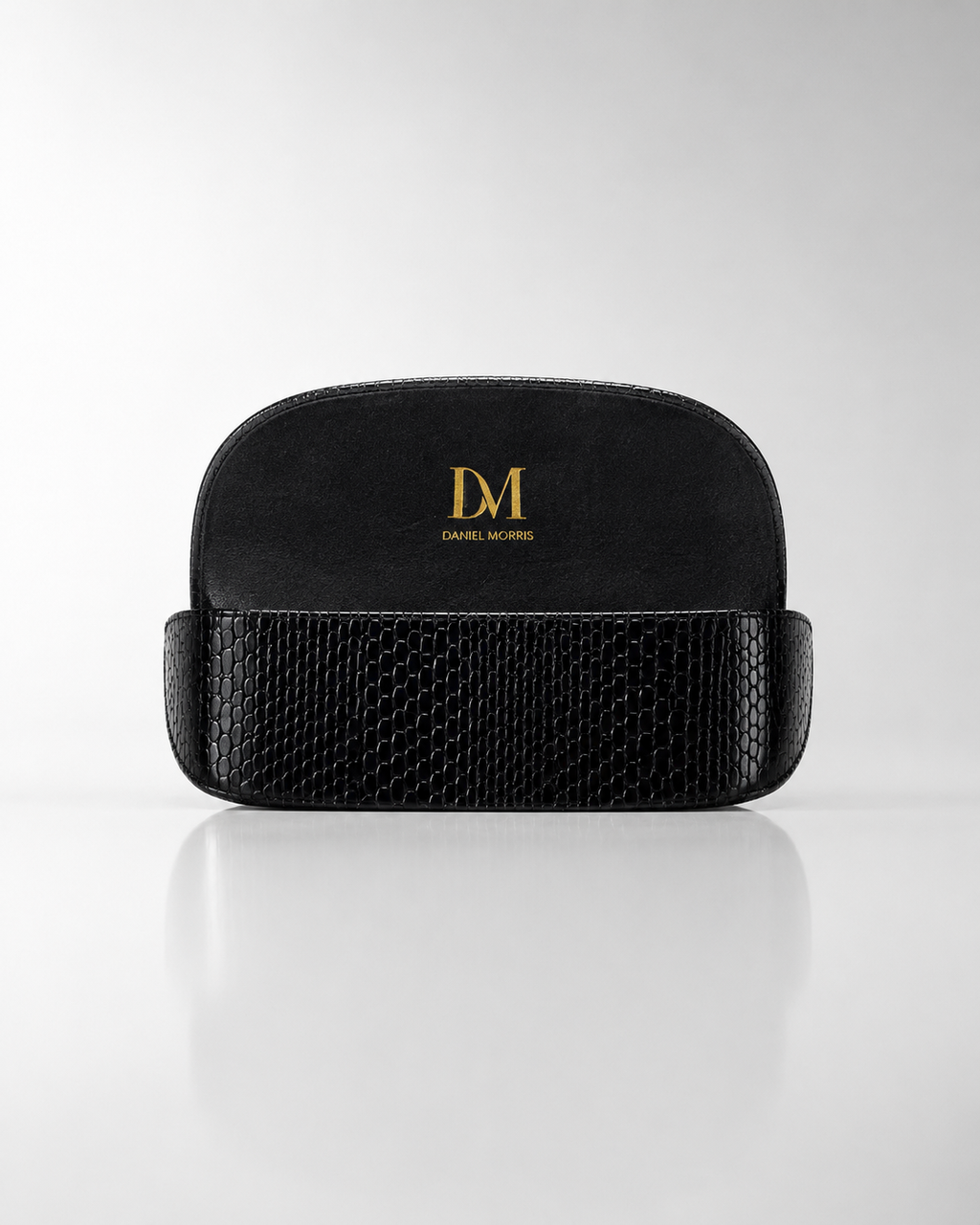 DM LEATHER FLIP CASE - BLACK