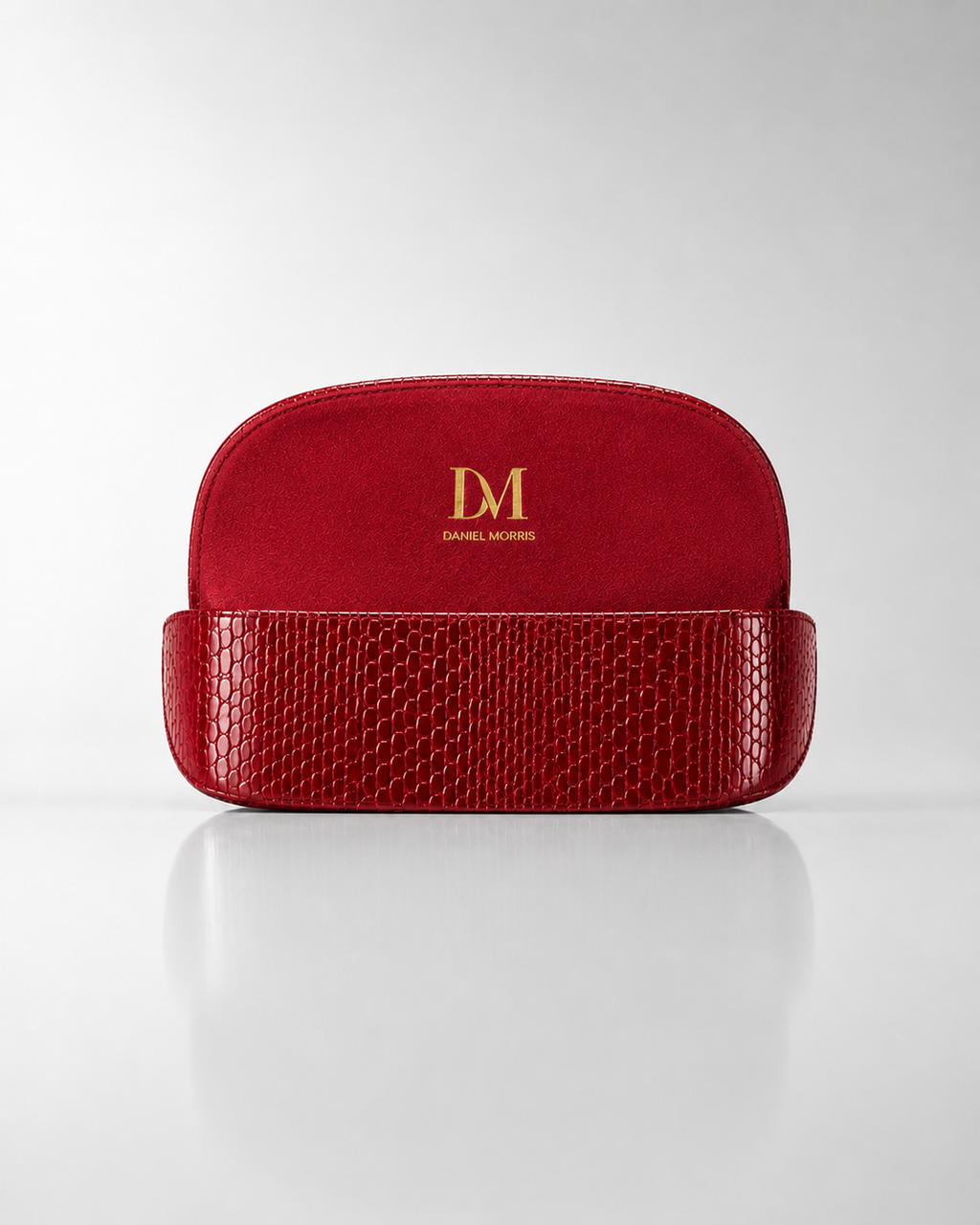 DM LEATHER FLIP CASE - RED