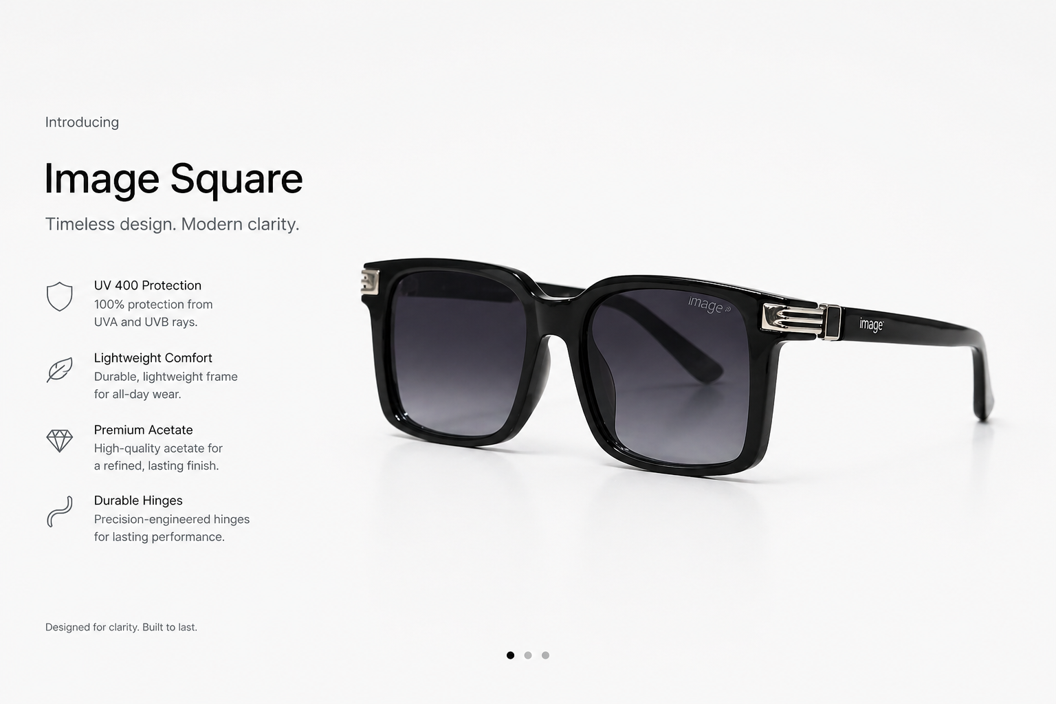 Noir Axis – Signature Square Sunglasses